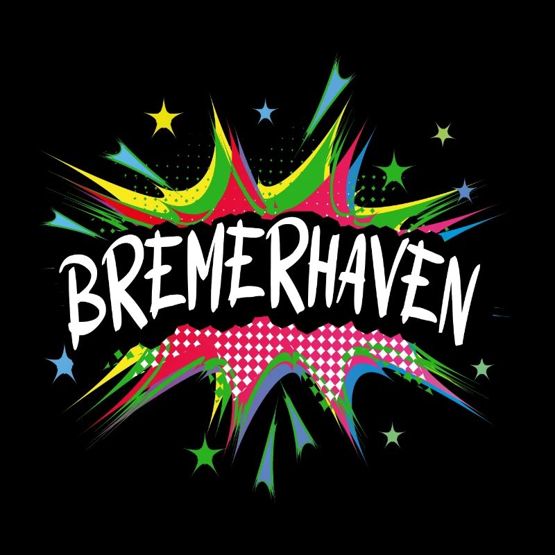 Bremerhaven Deutschland Stadt Pop Art Comic Kunst