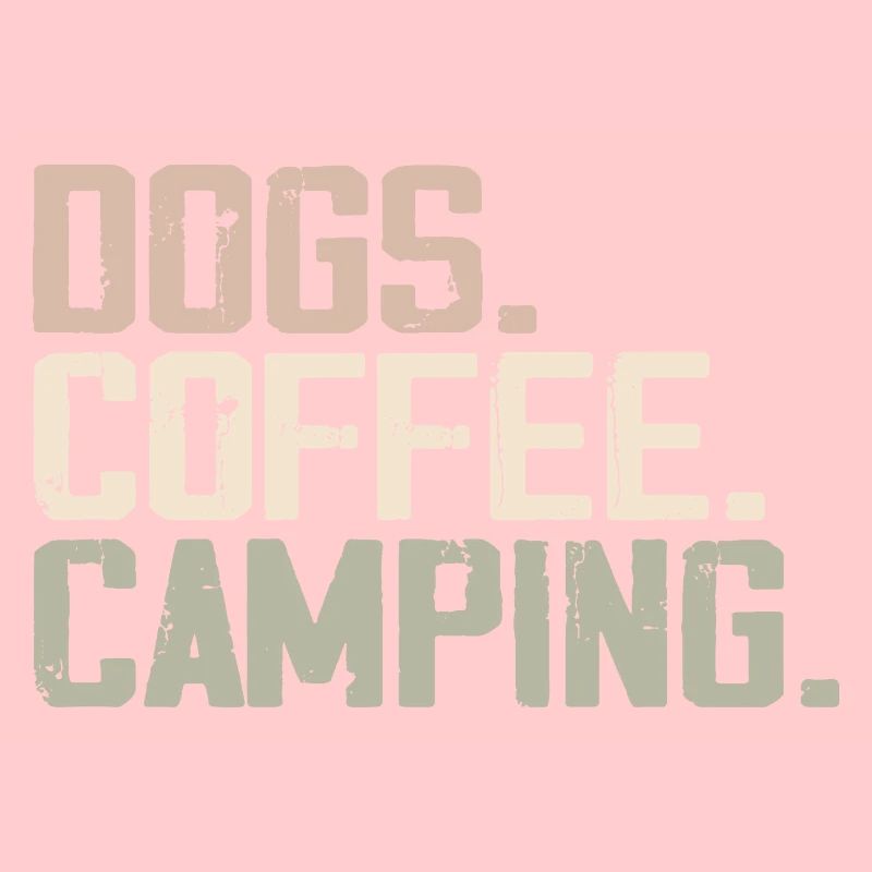 Dogs Coffee Camping Funny Campers