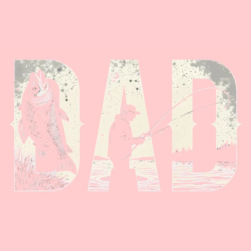 Fishing Dad Birthday Classic Bold Font Fish Daddy