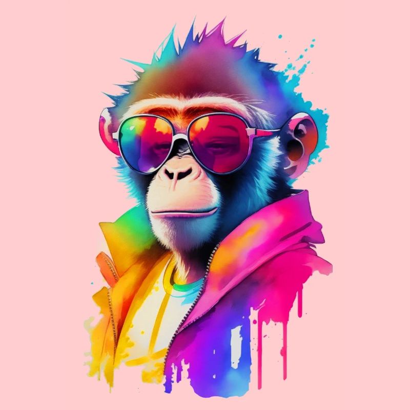 Affe mit Sonnenbrille