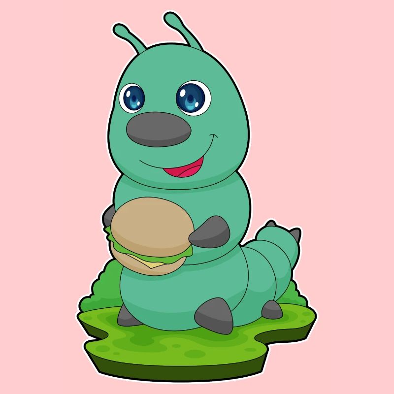 Raupe Cheeseburger