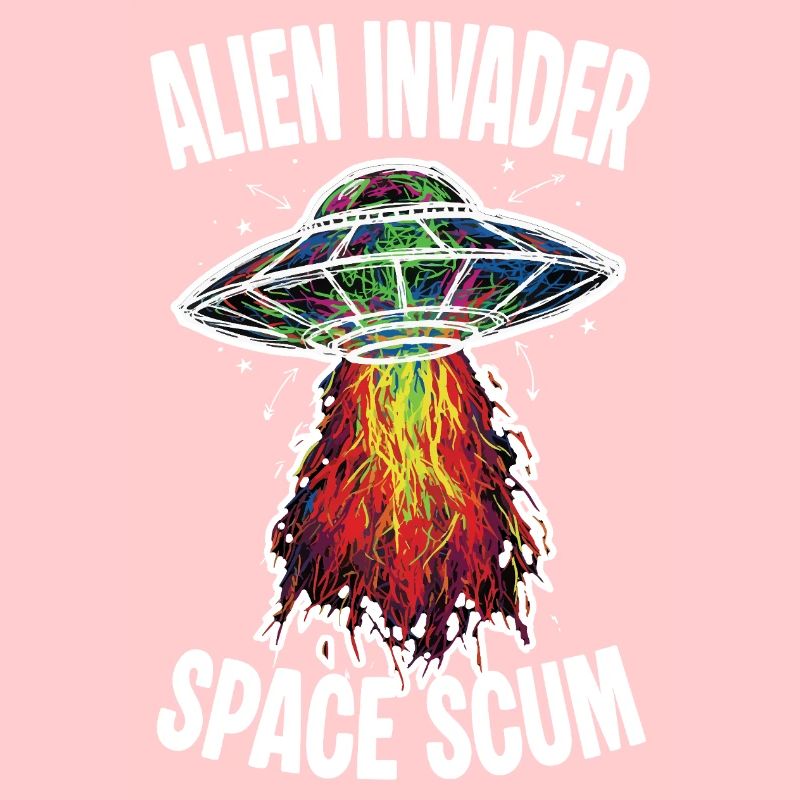 OVNI Alien Invader Space Scum Scribble