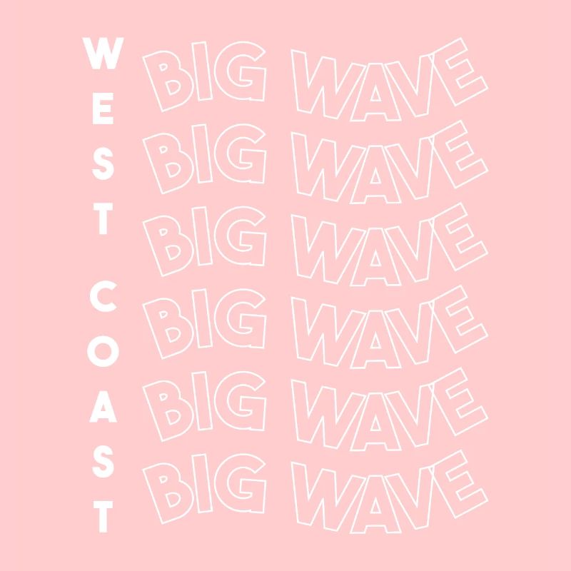 Blanc Big Wave de la côte ouest