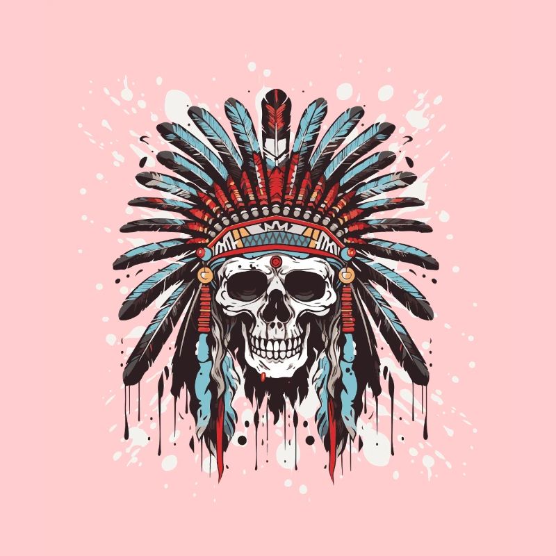 Apache Totenkopf Indianer