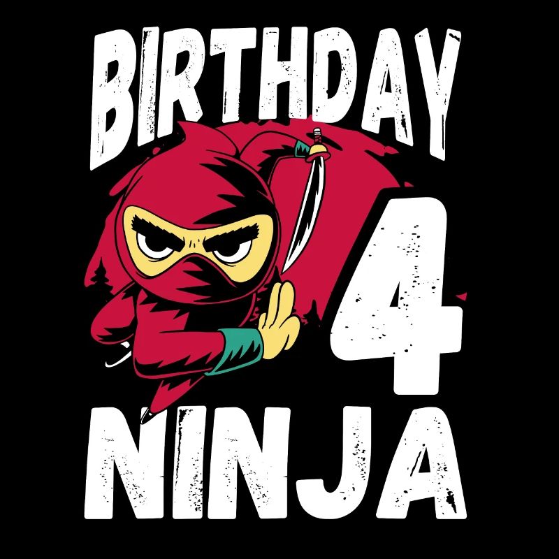 Cooler Ninja Zum 4. Geburtstag