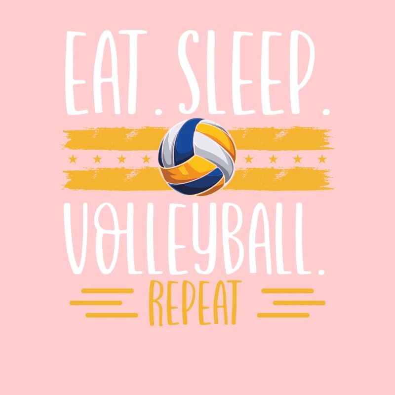 Manger du volleyball de sommeil répéter