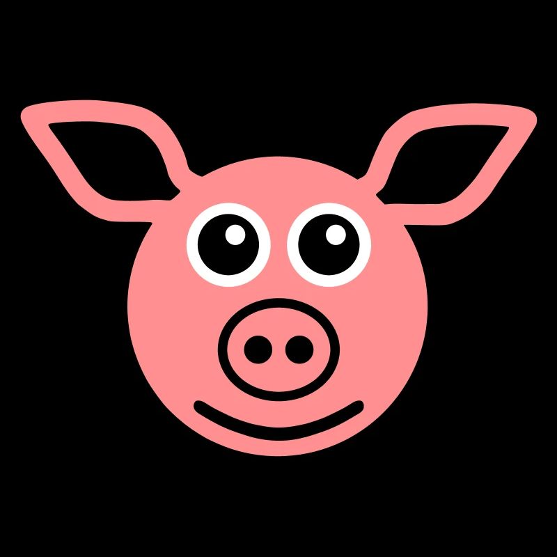 ★ couleurs de conception modifiables ★ visage cochon