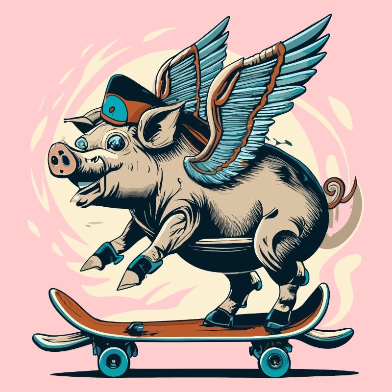 Cochon sur le pont