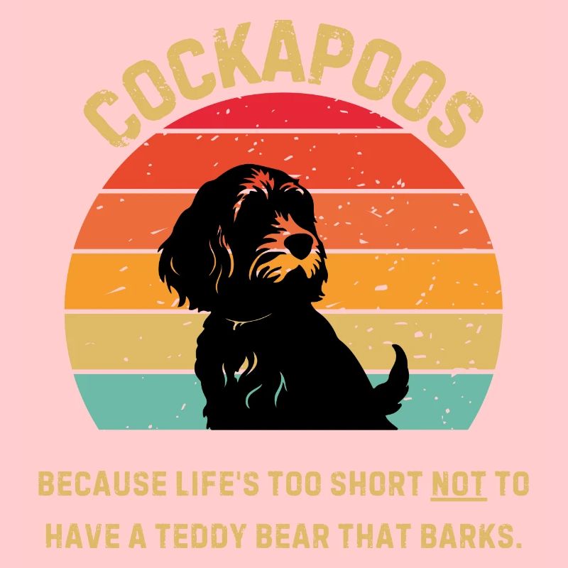 Cockapoo Retro Sunset