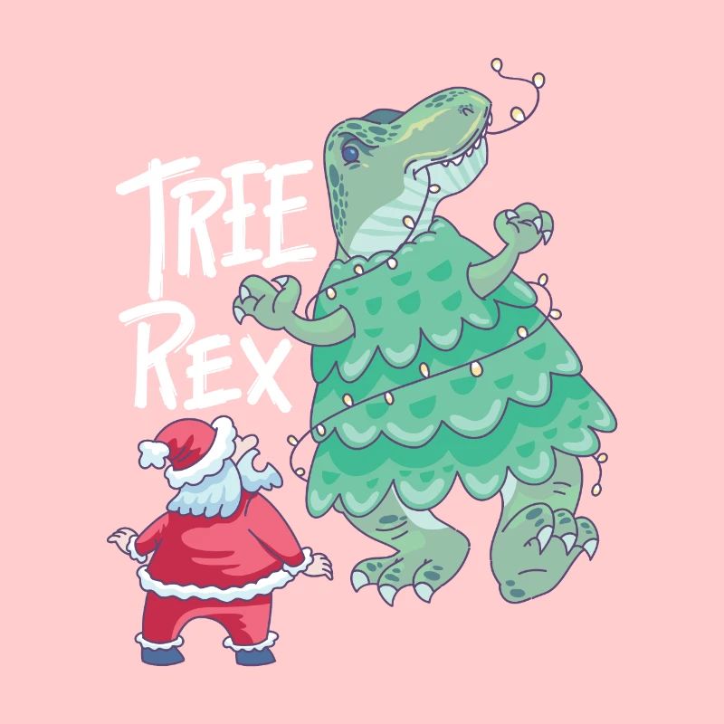 Tree Rex Christmas Funny Santa Trex
