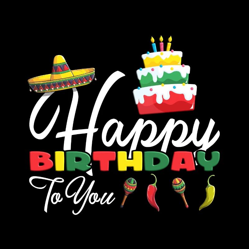 Mexicain Joyeux anniversaire à vous gâteau Birthday Squad