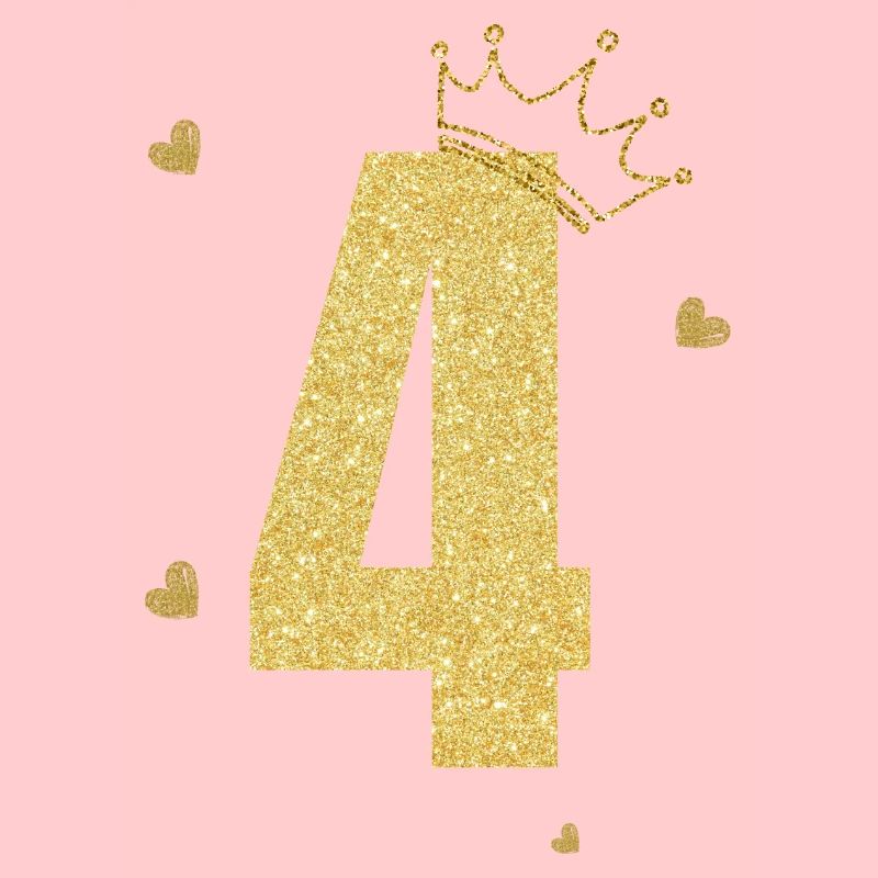 4e anniversaire couronne doré