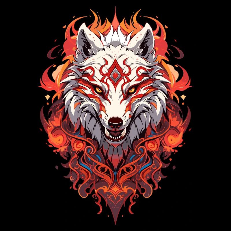 White Fire Wolf