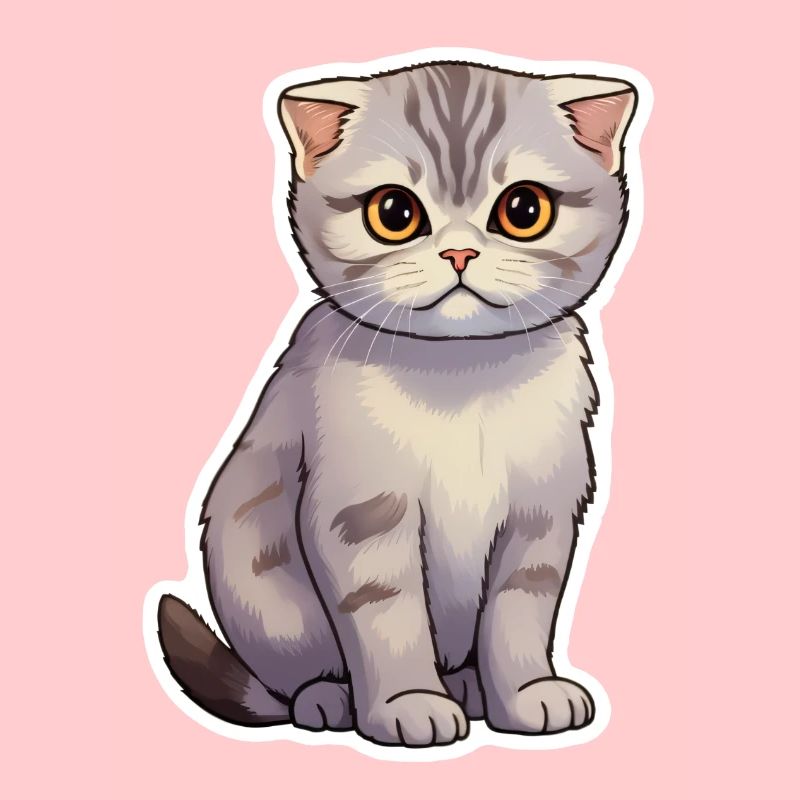 Chat Pliant Écossais Mignon