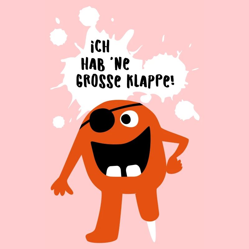 Monster große Klappe Großmaul Comic coole Quotes