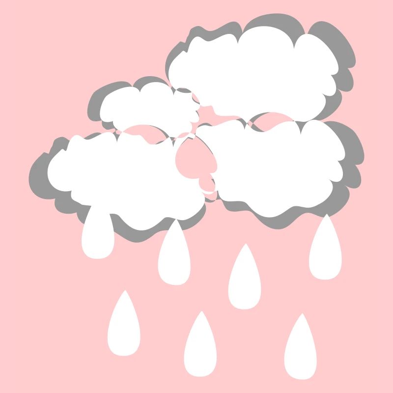 Rain cloud, vector illustration