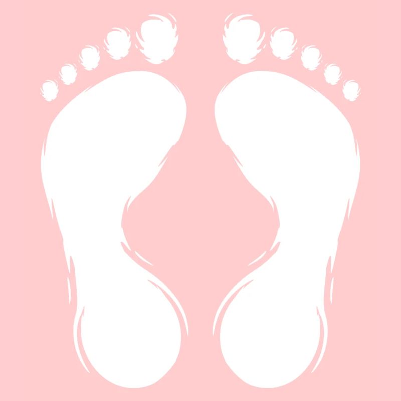 Empreinte empreinte conception blanc