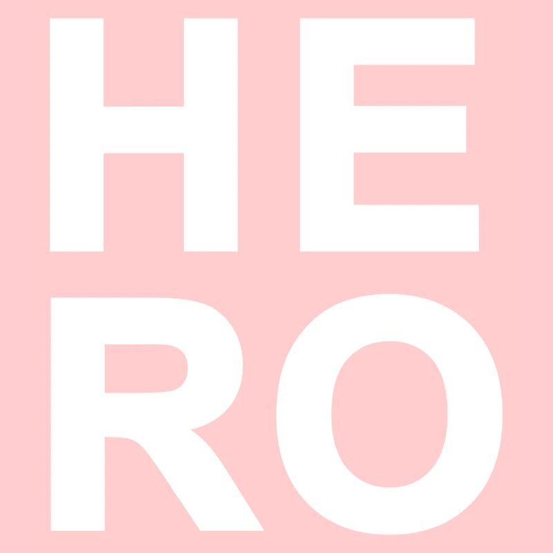 Big Bold Hero Weißer Text 2x2 Quadrat