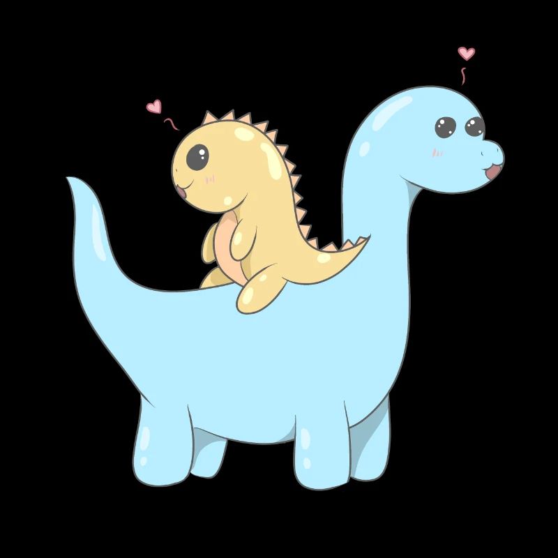 Süßes Dinosaurier Pärchen