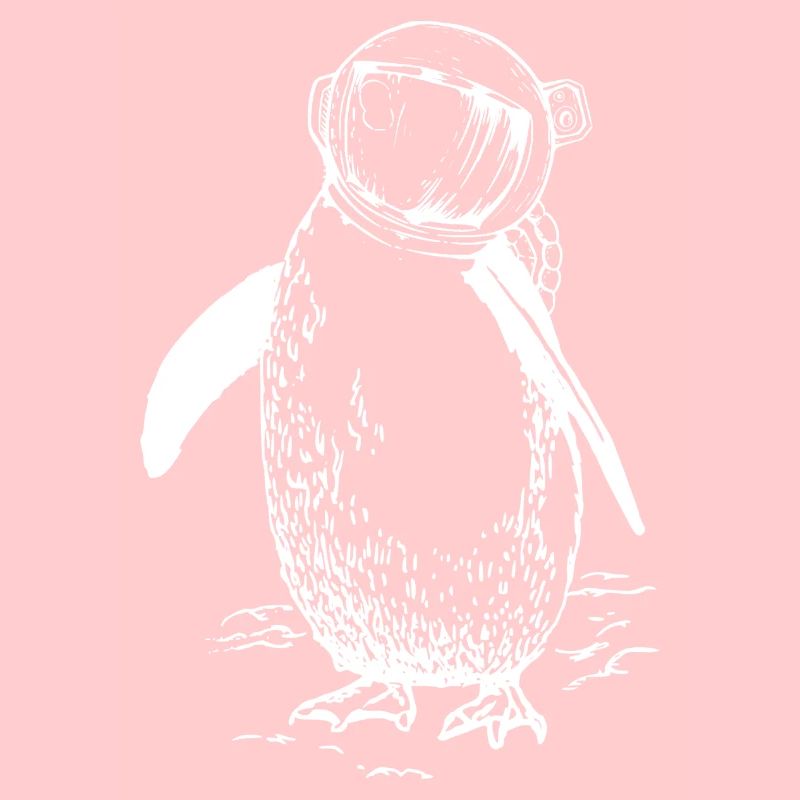 Astronaut Penguin, Surreal Art Design