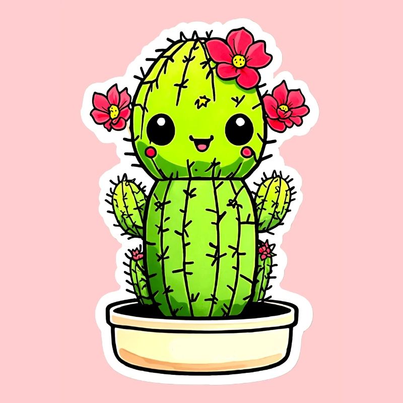 Cactus Mignon Kawaii