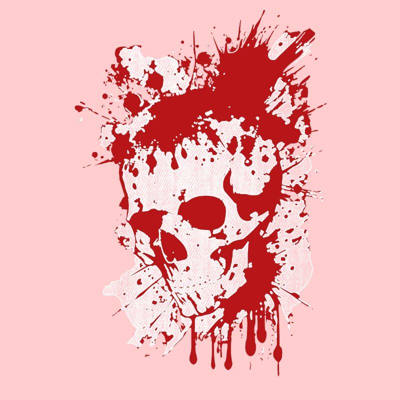 Splatter Totenkopf blutig