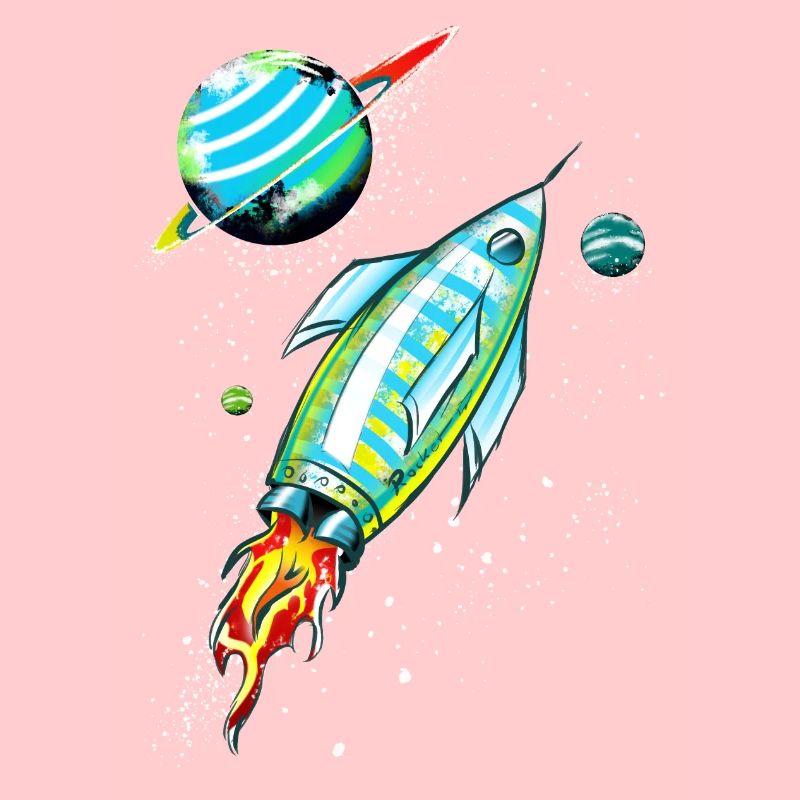 Fusée dans l'espace