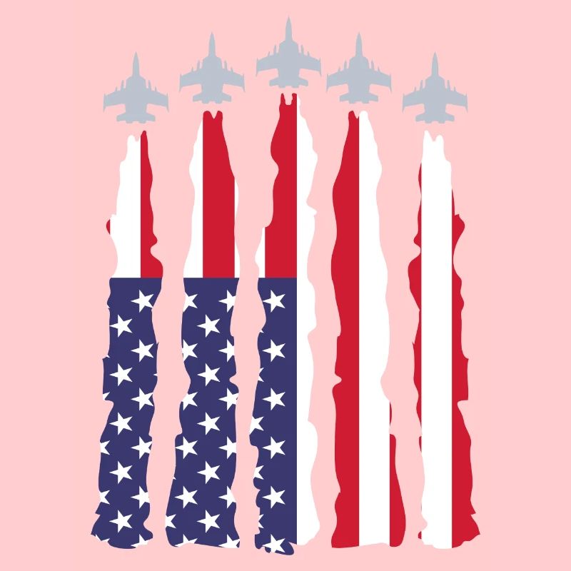 Avions drapeau américain
