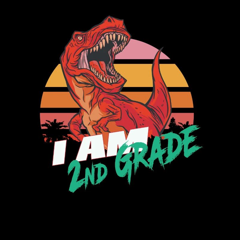 I am 2nd Grade, Second Grader - T-REX