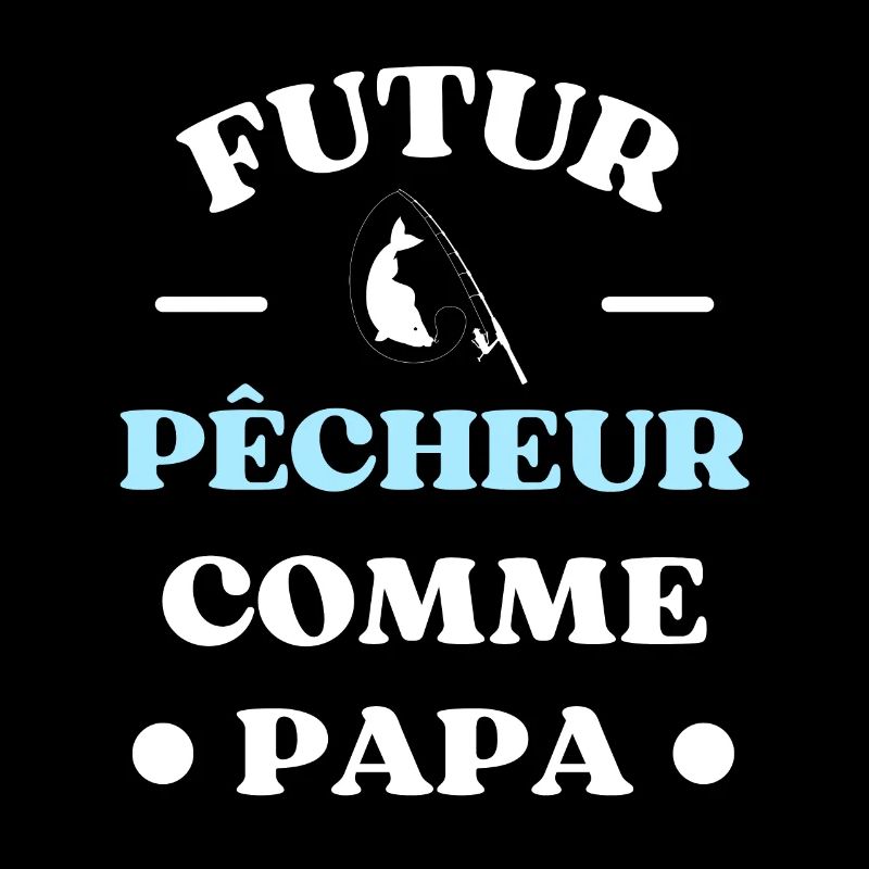 futur pecheur comme papa humour peche garçon bébé