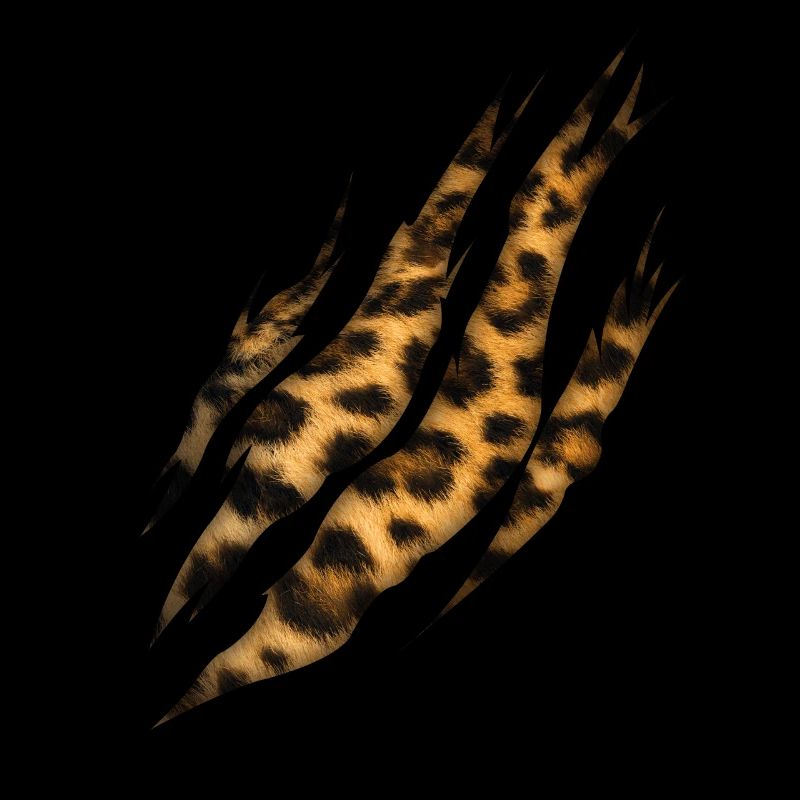 Motif de la griffe léopard