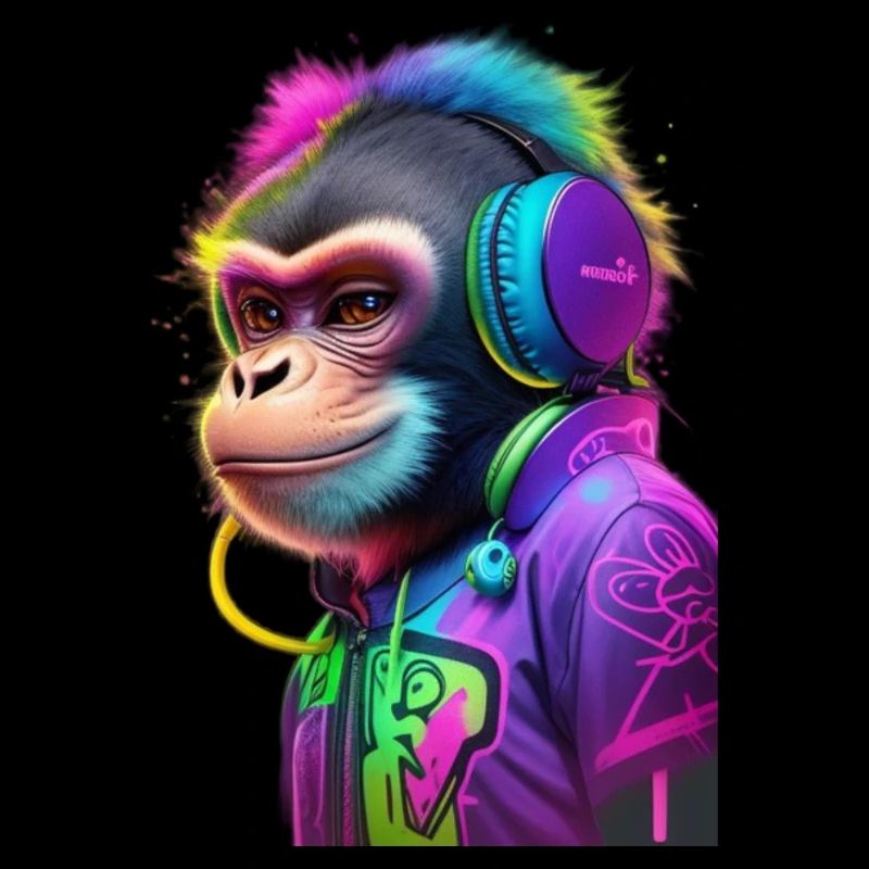 monkey music graffiti