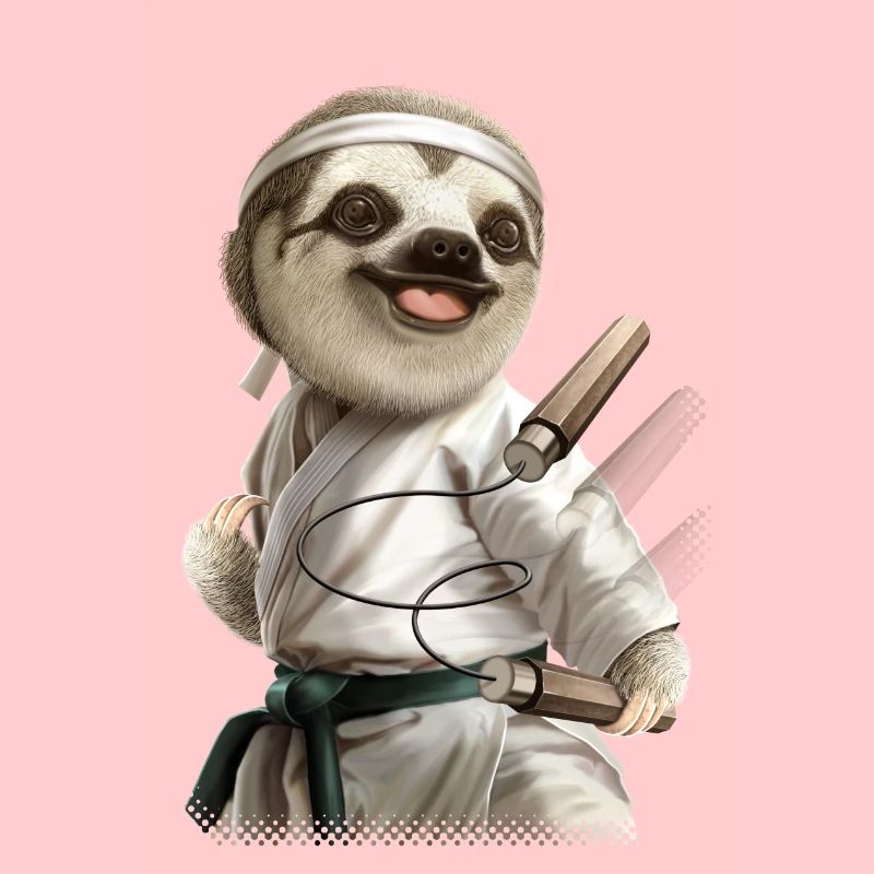 KARATE SLOTH2 copy