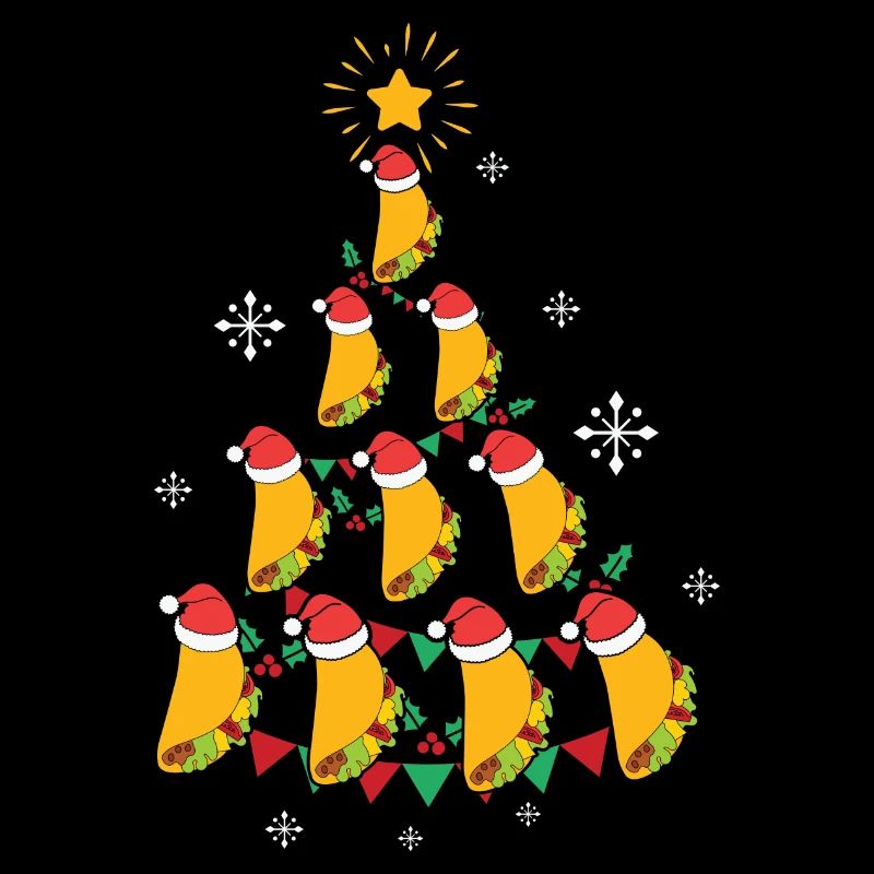 Fast Food Lover Taco Christmas Tree