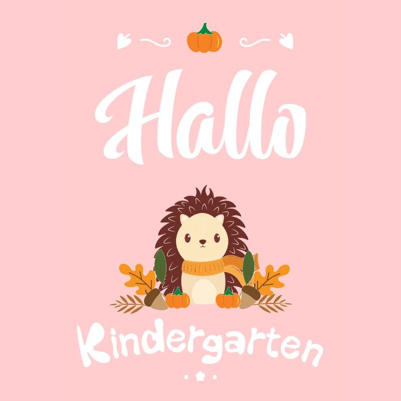 süßer Igel Design mit Herbstmotiven