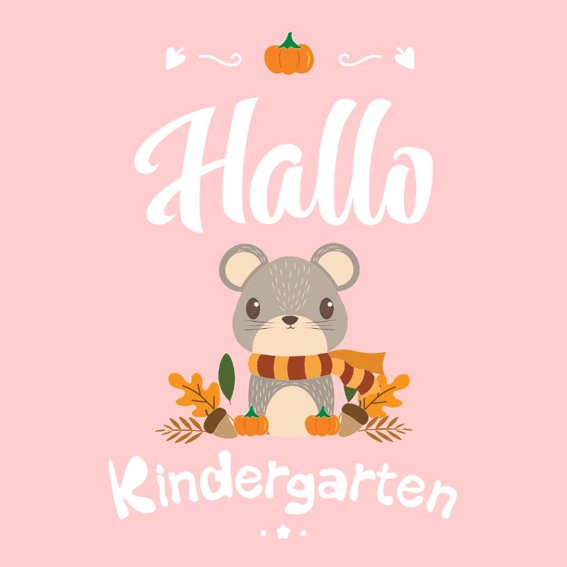 süßes Maus Design mit Herbstmotiven