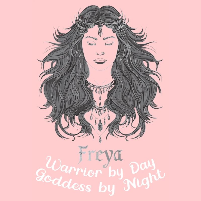 Mystical Norse Goddess Freya Illustration