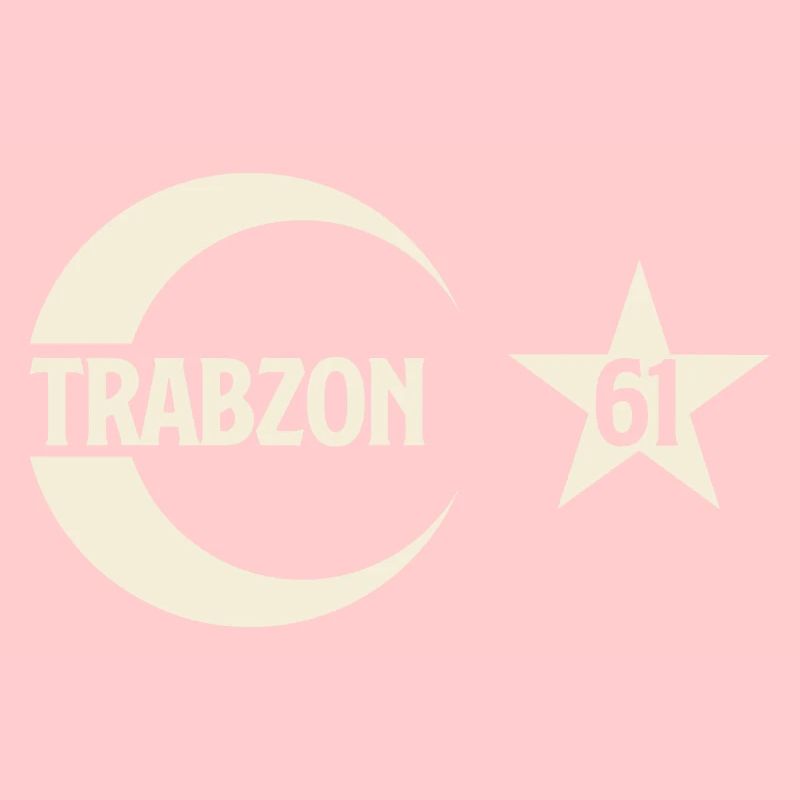 Trabzon 61 Crescent avec étoile Trabzonlu Memleket