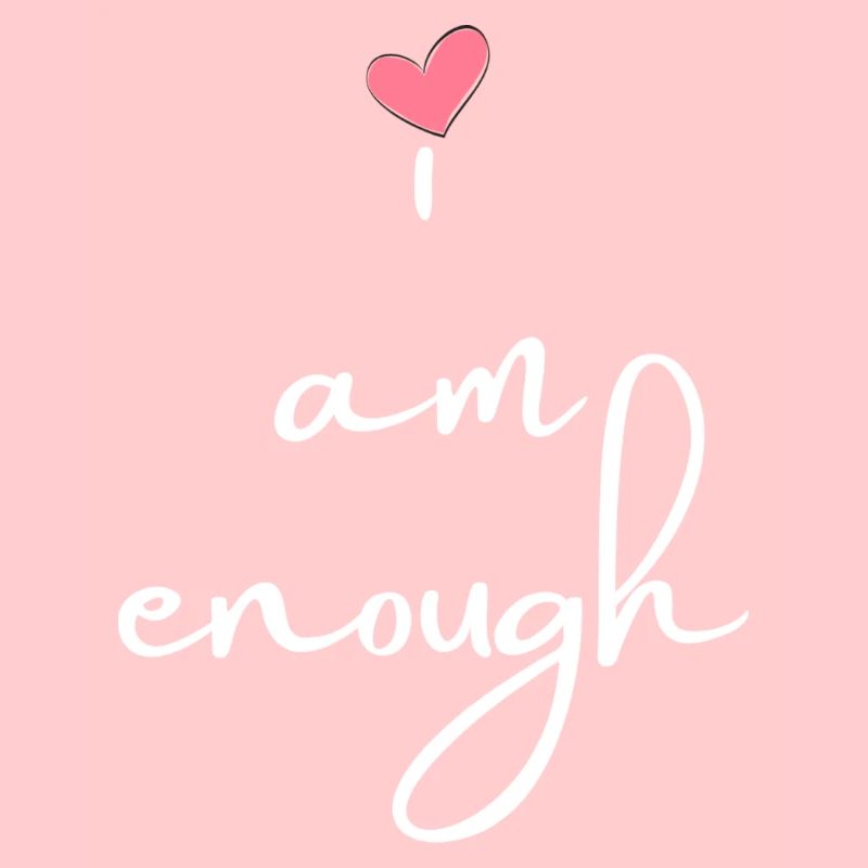 I am enough - weiß