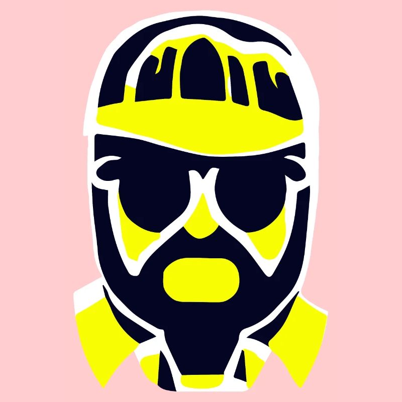 Cool guy with sunglasses and cap / face