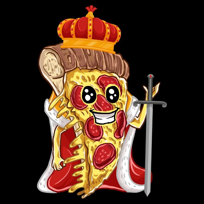 Pizza King Queen Partnerlook Kostüm Team Partner