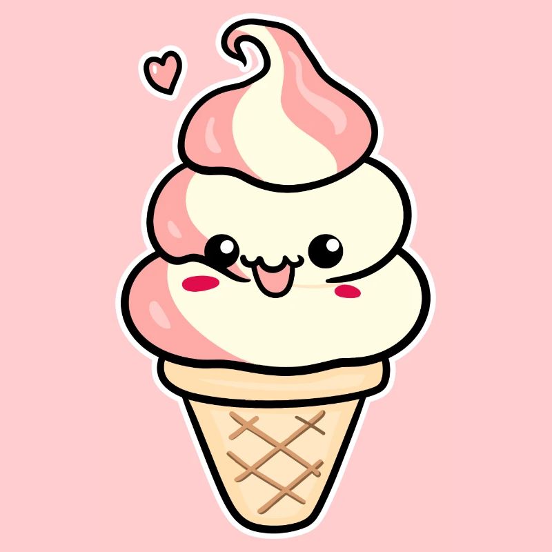 Crème glacée de dessin animé
