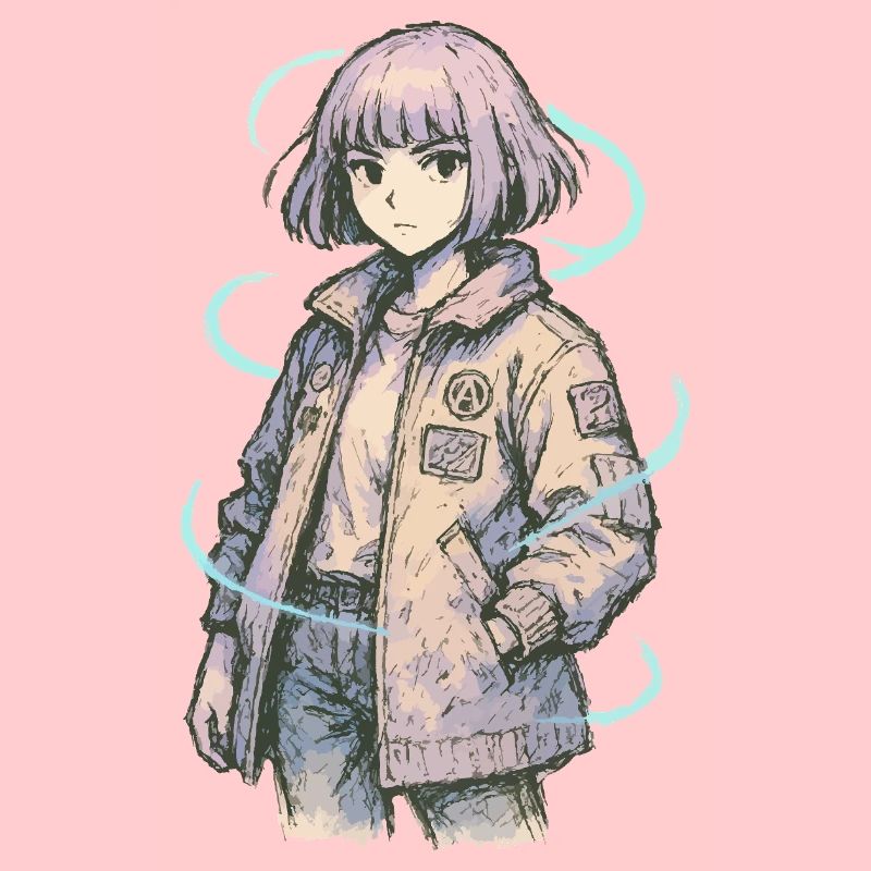 Neon Patch Bomber Mädchen