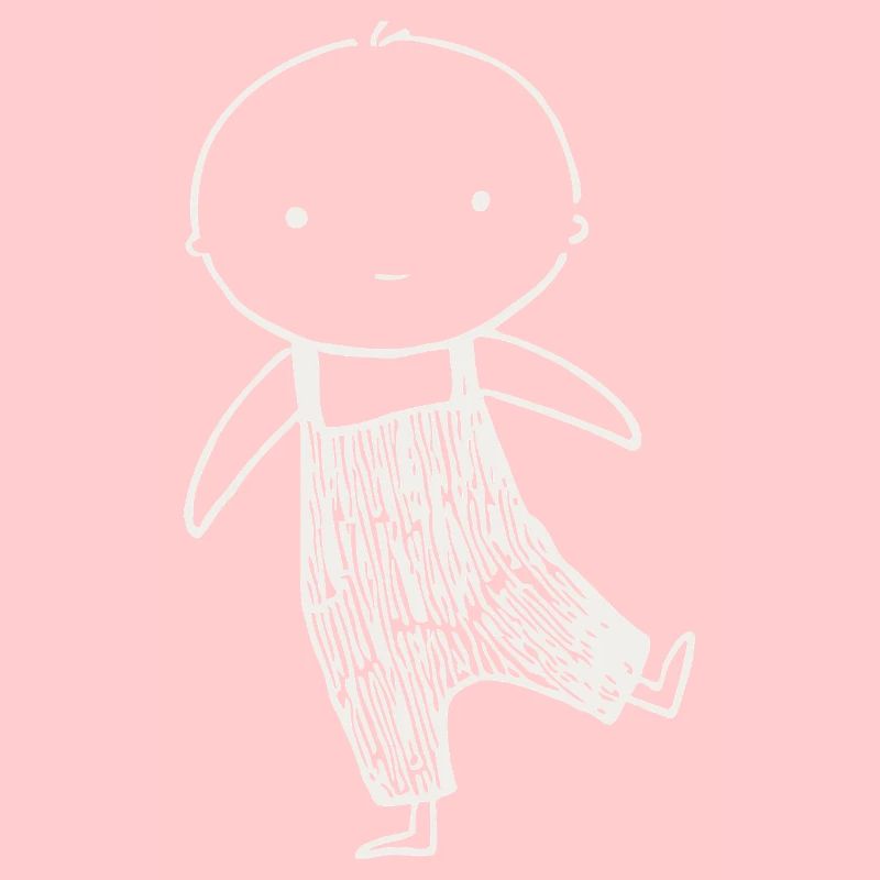 Tiny Doodle in Overalls