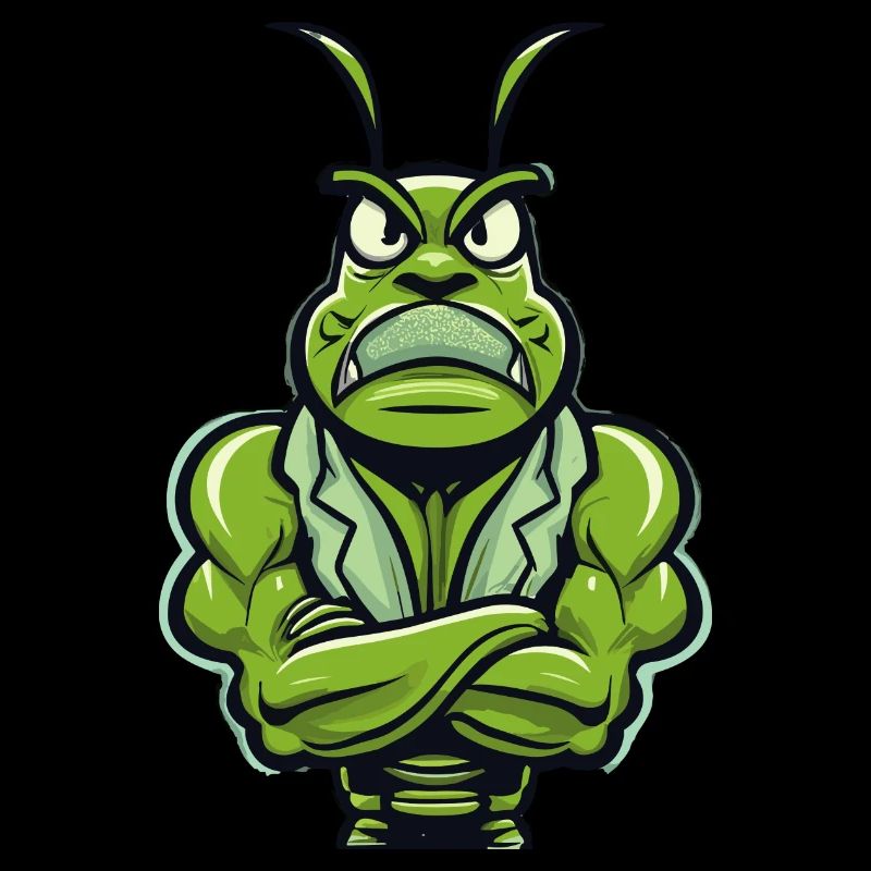 Bodybuilder Grashüpfer