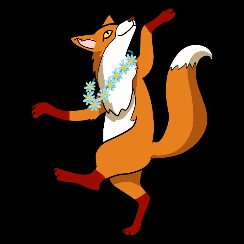 Cool dancing fox