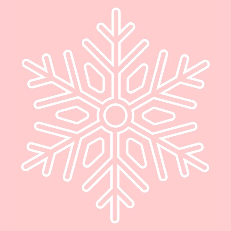 Winter: Icon Schneeflocke oder Schneekristall