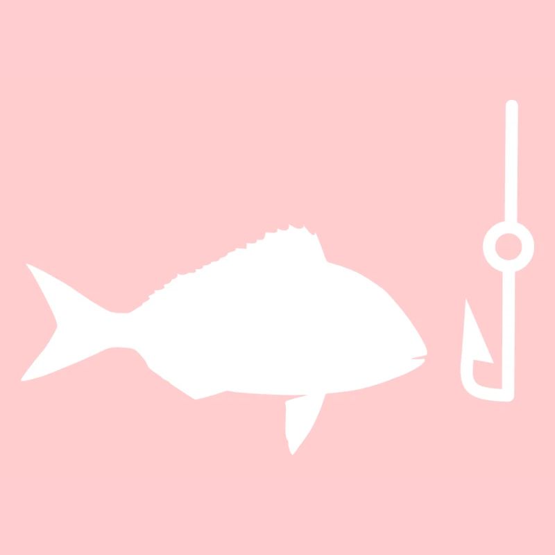 Poisson à la ligne de pêche