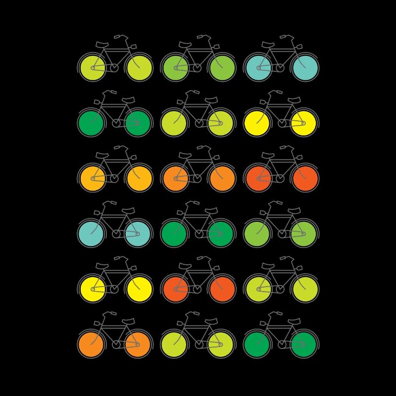 Colorful Bikes (grey lines)