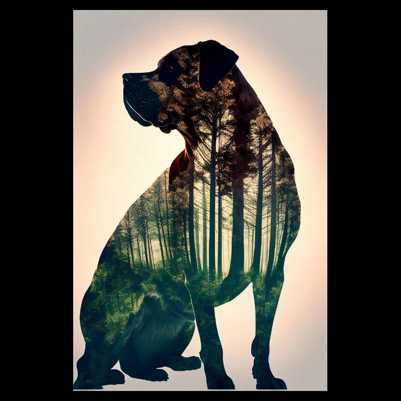 Forêt canine de Cane Corso